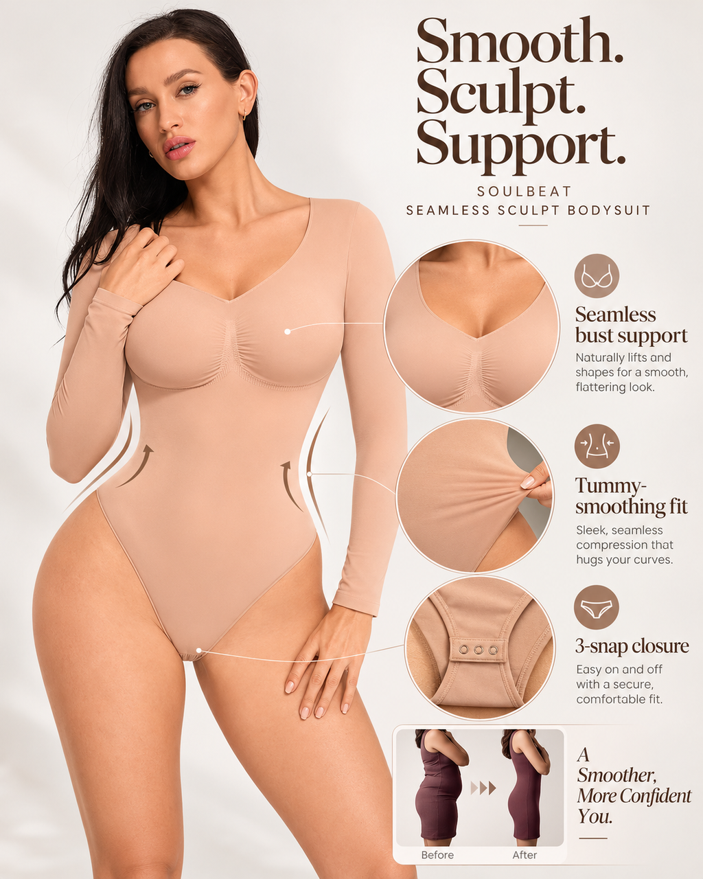 SoulBeat Seamless Sculpt Bodysuit